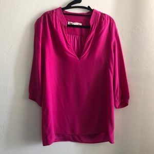 Amanda Uprichard Fuschia Blouse sz M